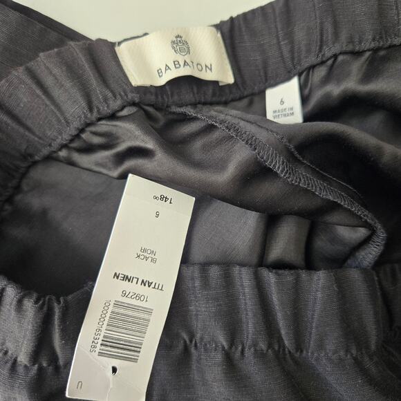 NWT Babaton Titan Cargo Pants Women Elevated Basics Black Straight Leg Women 6 - Picture 10 of 12